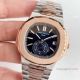 Swiss Grade One Copy Patek Philippe Nautilus watch 2-Tone Rose Gold Blue Dial (3)_th.jpg